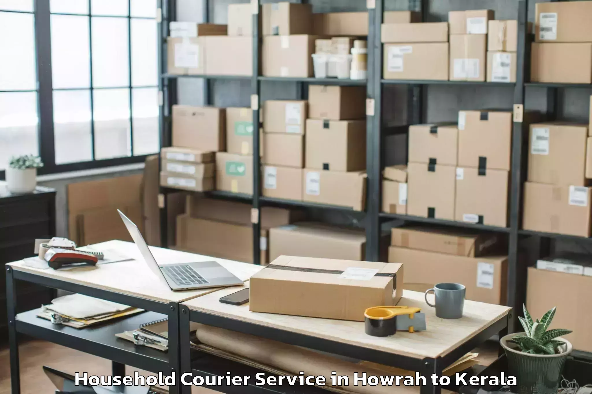 Quality Howrah to Kadakkavoor Household Courier